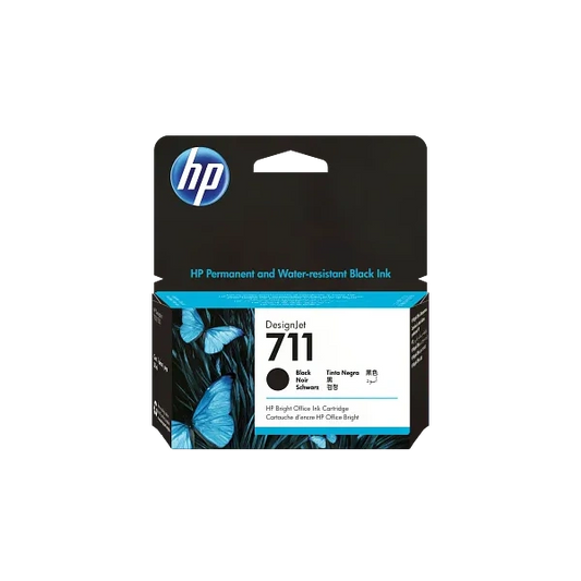 HP INKJET #711 BLACK (CZ129A) DESIGNJET T520 38ML