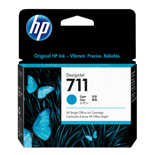 HP INKJET #711 CYAN (CZ130A) DESIGNJET T520 29ML