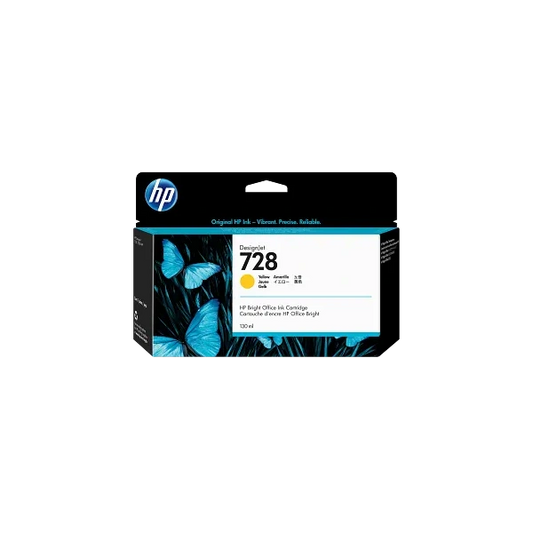 HP INKJET #728 YELLOW (F9J65A) DESIGNJET T730/830 130ML