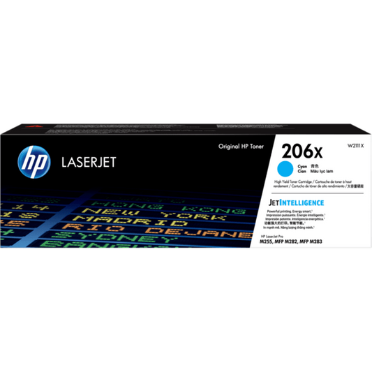 HP 206X W2111X Original Cyan Toner Cartridge High Yield