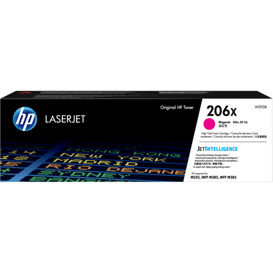HP 206X W2113X Original Magenta Toner Cartridge High Yield