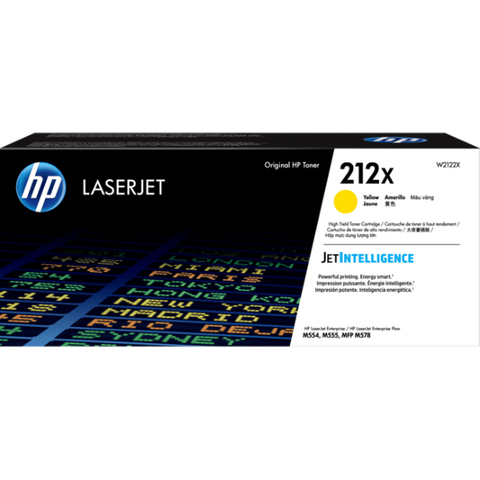 HP 212X W2122X Original Yellow Toner Cartridge High Yield