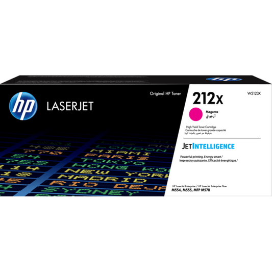 HP 212X W2123X Original Magenta Toner Cartridge High Yield