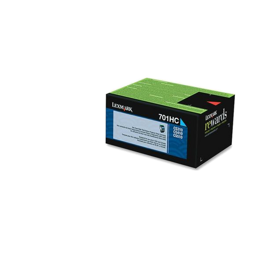 Lexmark 70C1HC0 Original Cyan Toner Cartridge - High Yield