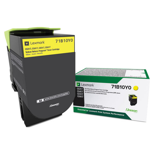 Lexmark 71B10Y0 Original Yellow Toner Cartridge