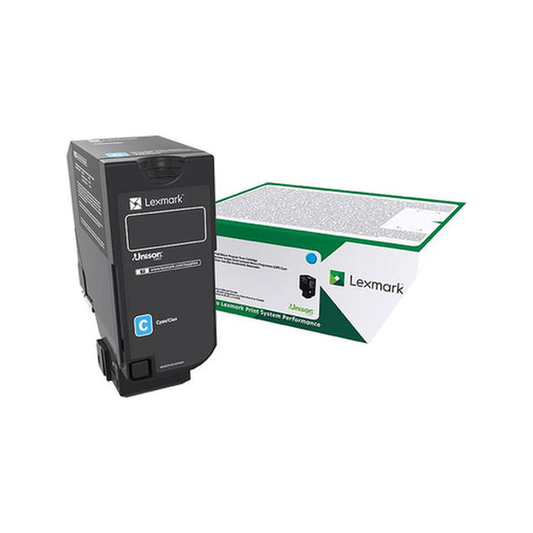 Lexmark 74C1HC0 Original Cyan Toner Cartridge - High Yield