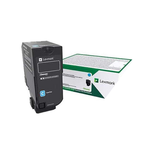 Lexmark 74C1SC0 Original Cyan Toner Cartridge - Return Program