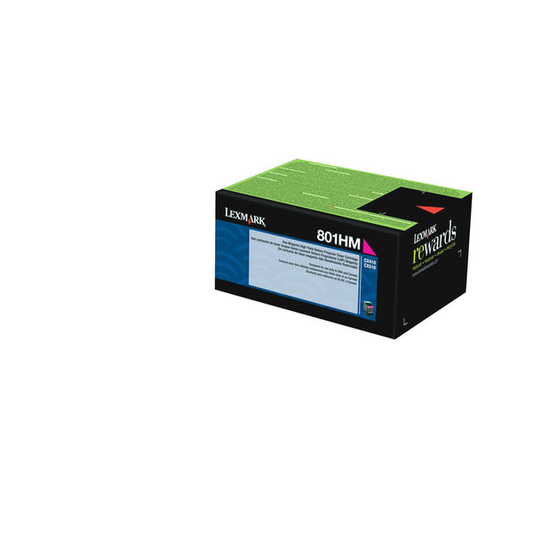 Lexmark 80C1HM0 Original Magenta Toner Cartridge - High Yield