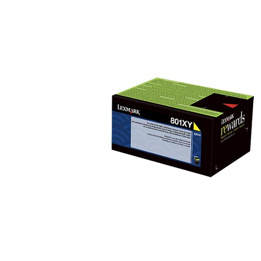 Lexmark 80C1XY0 Original Yellow Toner Cartridge High Yield