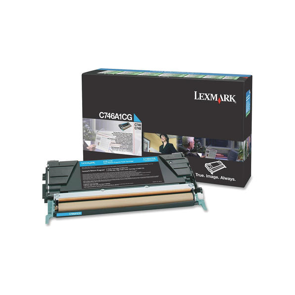 Lexmark C746A1CG Original Cyan Toner Cartridge - Return Program