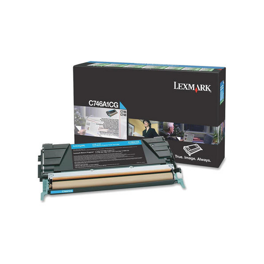 Lexmark C746A1CG Original Cyan Toner Cartridge - Return Program