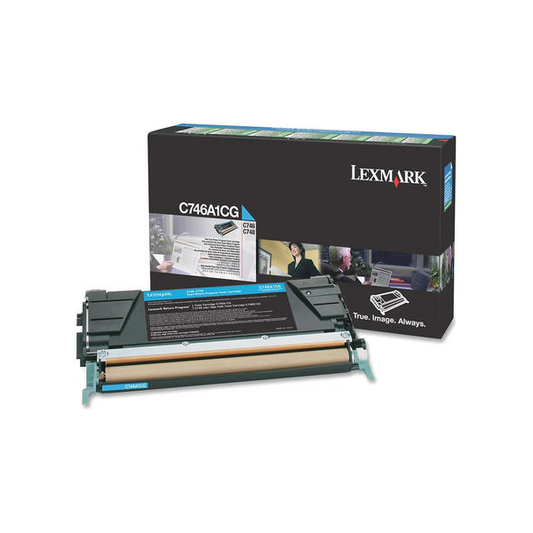 Lexmark C746A1CG Original Cyan Toner Cartridge - Return Program