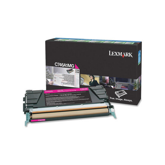 Lexmark C746A1MG Original Magenta Toner Cartridge - Return Program