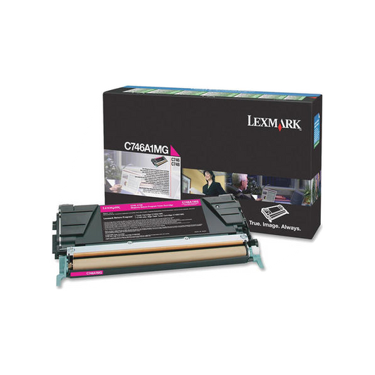 Lexmark C746A1MG Original Magenta Toner Cartridge - Return Program