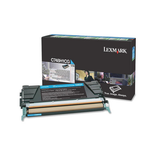Lexmark C748H1CG Original Cyan Toner Cartridge - High Yield