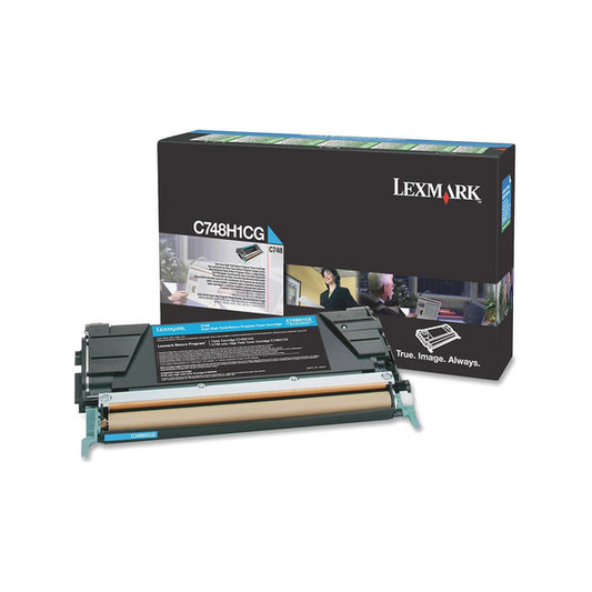 Lexmark C748H1CG Original Cyan Toner Cartridge - High Yield
