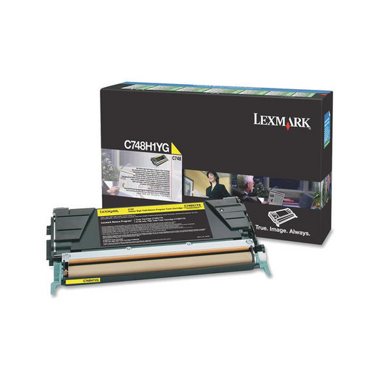 Lexmark C748H1YG Original Yellow Toner Cartridge - High Yield
