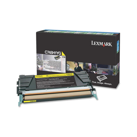 Lexmark C748H1YG Original Yellow Toner Cartridge - High Yield