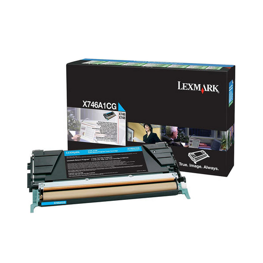 Lexmark X746A1CG Original Cyan Toner Cartridge - Return Program