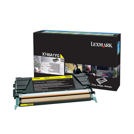 Lexmark X746A1YG Original Yellow Toner Cartridge - Return Program