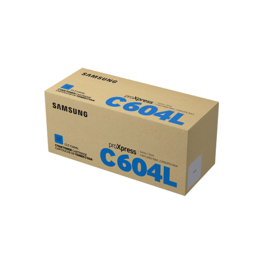 Samsung CLTC604L Original Cyan Toner Cartridge High Yield (SU081A)