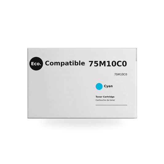 Eco.Compatible  Lexmark 75M10C0  Cyan Toner Cartridge