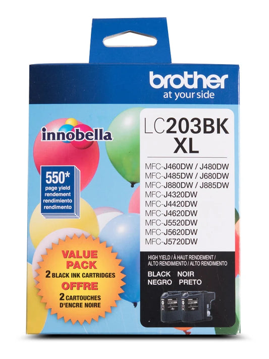 Brother LC203 Original Black Ink Cartridge High Yield