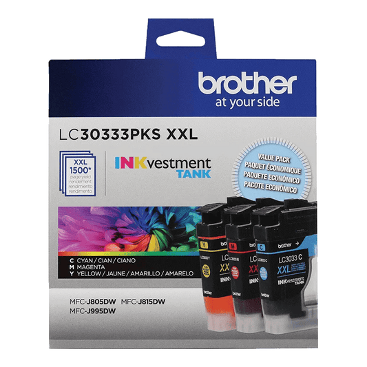 Brother LC3033 Original Cyan/Magenta/Yellow Ink Cartridge High Yield