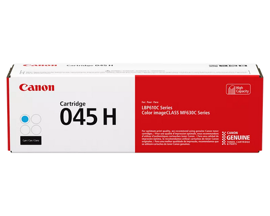 Canon 045H Original Cyan Toner Cartridge (1245C001) High Yield