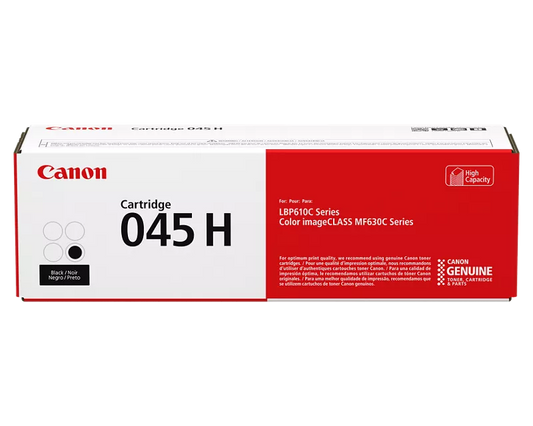 Canon 045H Original Black Toner Cartridge (1246C001) High Yield