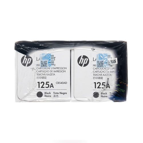 HP 125A Original Black Toner Cartridge 2 PACK (CB540AD)