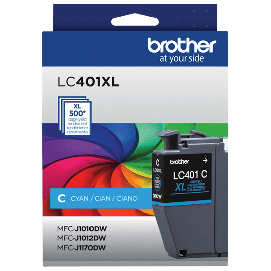 Brother LC401XL Original Cyan Ink Cartridge High Yield