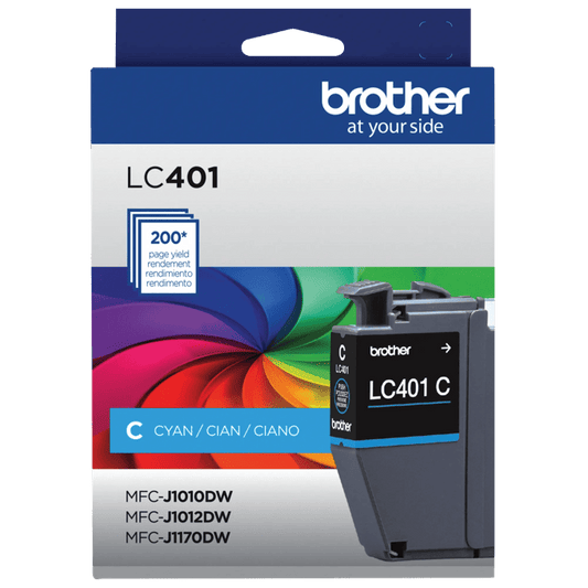 Brother LC401 Original Cyan Ink Cartridge
