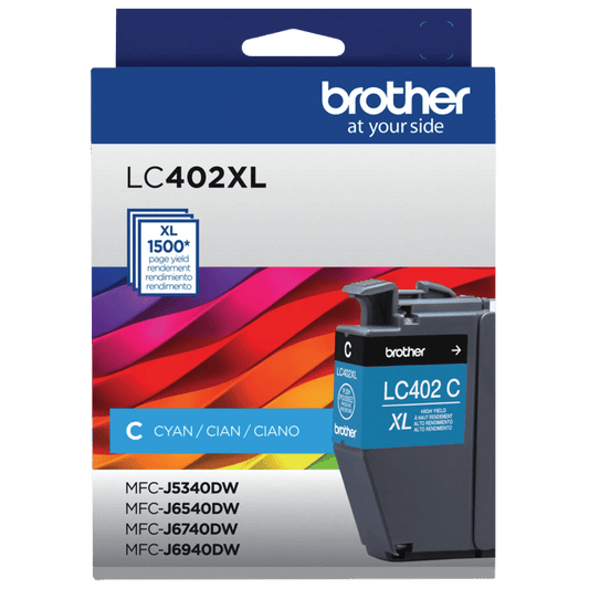 Brother LC402XL Original Cyan Ink Cartridge High Yield