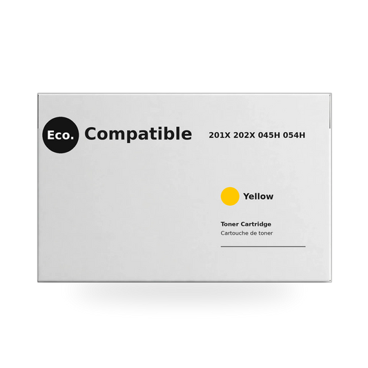 Eco.Compatible HP 201X 202X 045H 054H Yellow Toner Cartridge High Yield