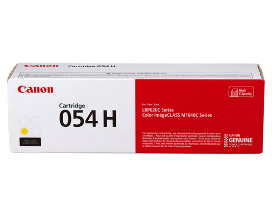 Canon 054H Original Yellow Toner Cartridge (3025C001) High Yield