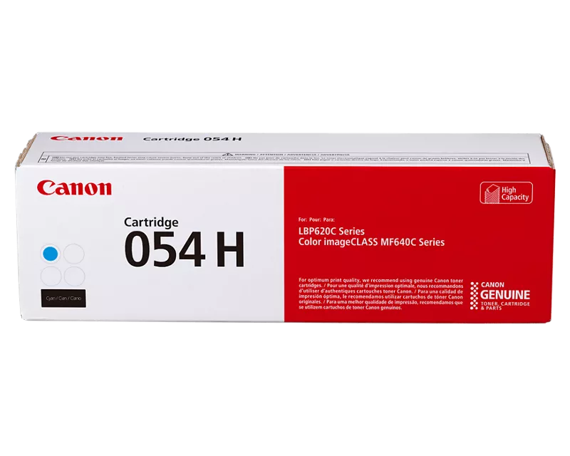 Canon 054H Original Cyan Toner Cartridge (3027C001) High Yield