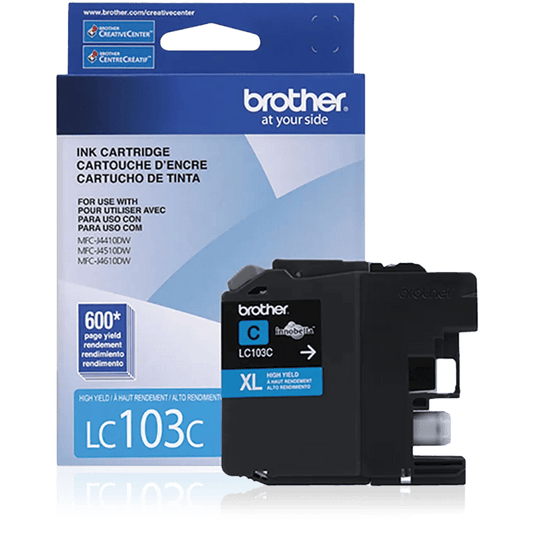 Brother LC103 Original Cyan Ink Cartridge High Yield