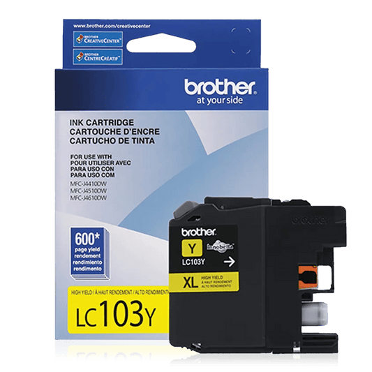 Brother LC103 Original Yellow Ink Cartridge High Yield