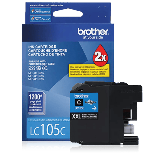 Brother LC105 Original Cyan Ink Cartridge High Yield