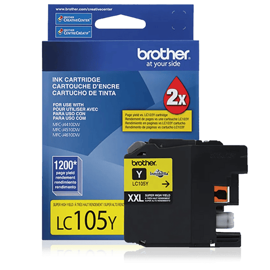 Brother LC105 Original Yellow Ink Cartridge High Yield