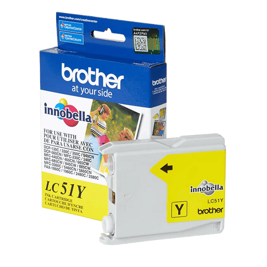 Brother LC51 Original Yellow Ink Cartridge