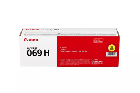 Canon 069H 5095C001 Original Yellow Toner Cartridge High Yield