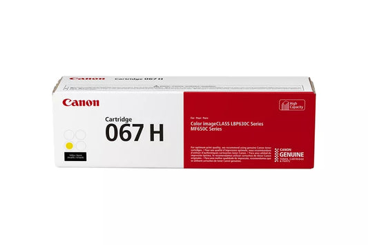 Canon 067H 5103C001 Original Yellow Toner Cartridge High Yield