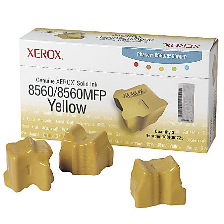Xerox 108R00725 Original Yellow Ink Cartridge (3 STICKS)