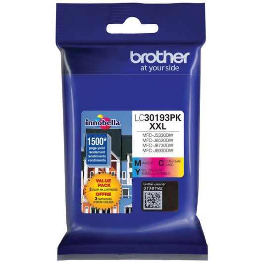 Brother LC3019 Original Cyan/Magenta/Yellow Ink Cartridge High Yield