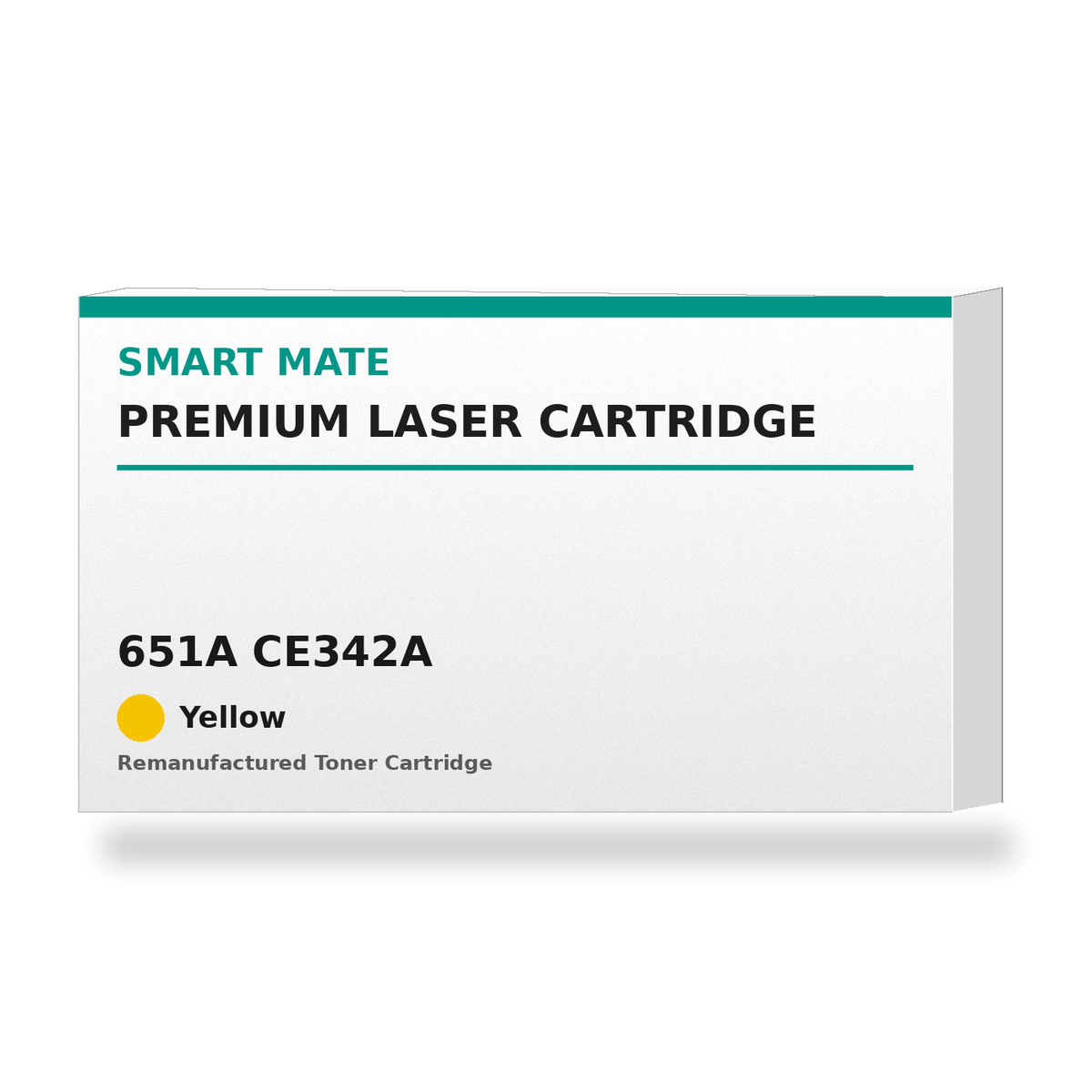 Smart Mate HP 651A CE342A Remanufactured Yellow Toner Cartridge