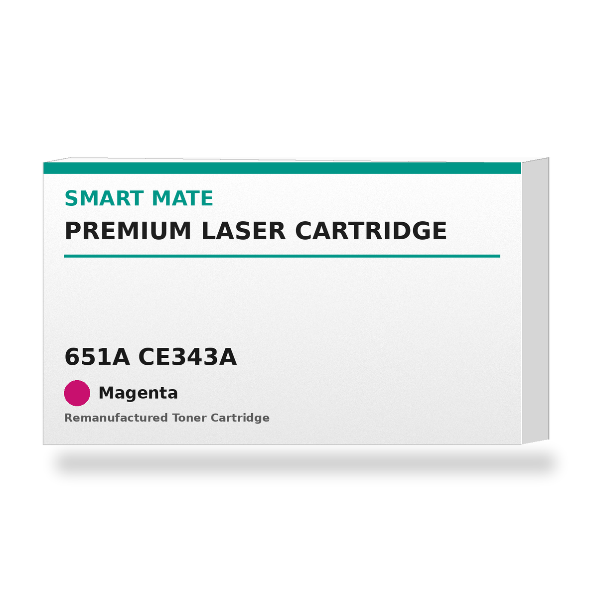 Smart Mate HP 651A CE343A Remanufactured Magenta Toner Cartridge