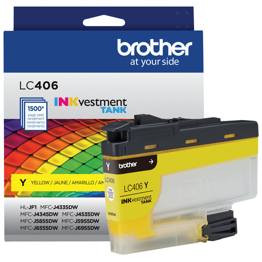 Brother LC406 Original Yellow Ink Cartridge