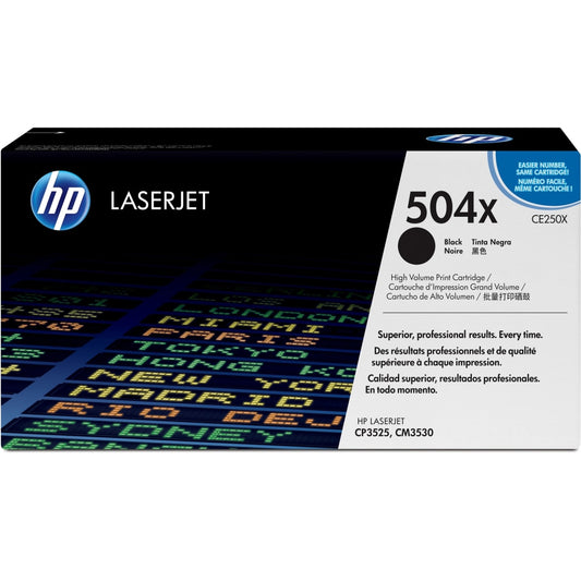 HP 504X CE250X Original Black Toner Cartridge High Yield